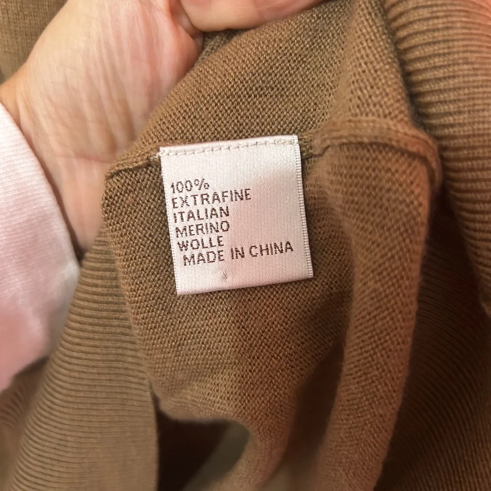 Peter Millar XL 100% Extra Fine Italian Merino Wool Sweater Vest Brown